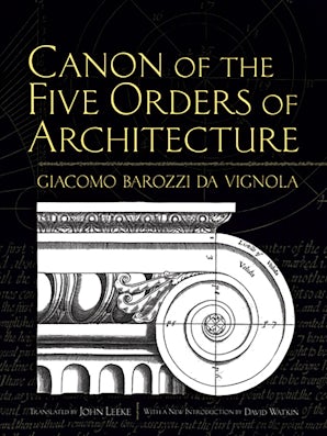 Canon of the Five Orders of Architecture omslag